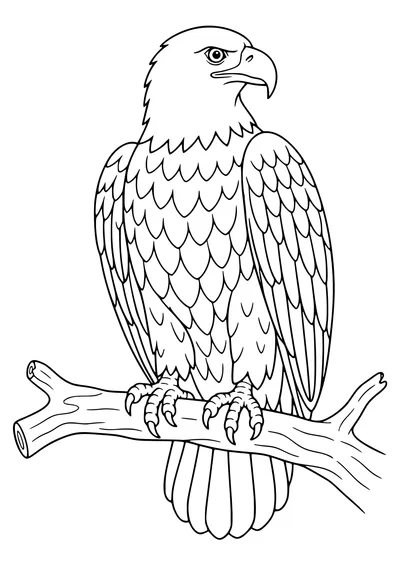 Adler Ausmalbild kostenlos zum Ausdrucken