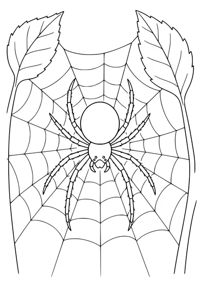 Spinne Ausmalbild kostenlos zum Ausdrucken