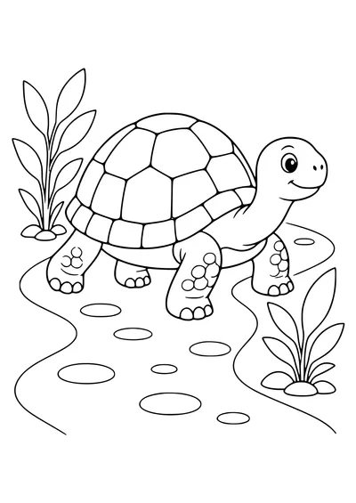 Schildkröte Ausmalbild kostenlos zum Ausdrucken