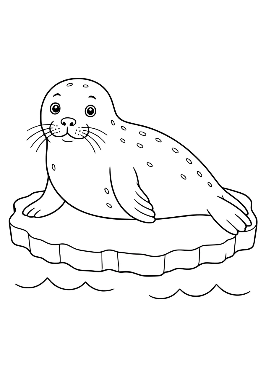 Seal coloring page to print