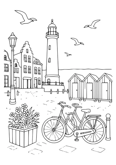 Belgian Coast sur la place gratuit à imprimer