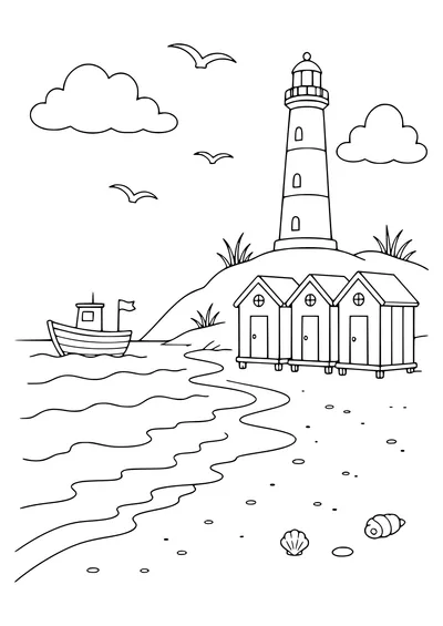 Belgian Coast près de l’eau gratuit à imprimer