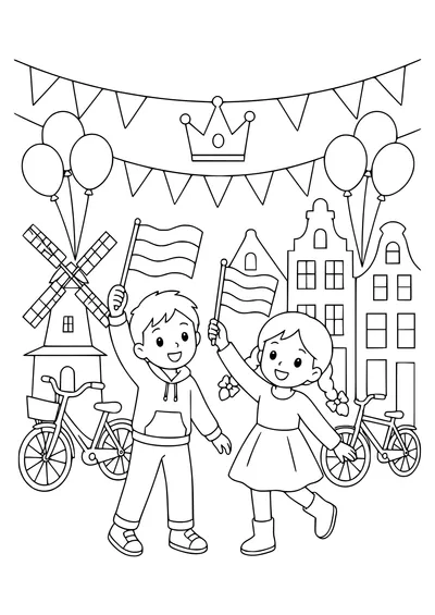 Kings Day mit Kindern kostenlos zum Ausdrucken