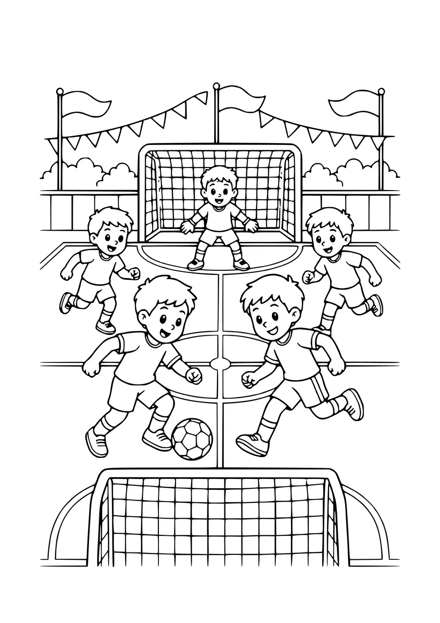 cycling trip coloring page