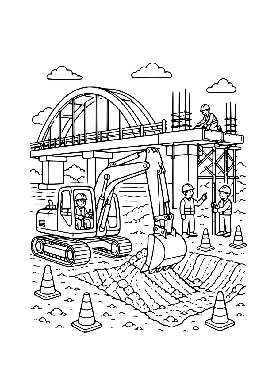 swimming race coloring page