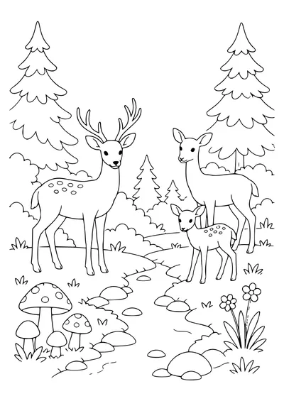 vos in het bos kleurplaat