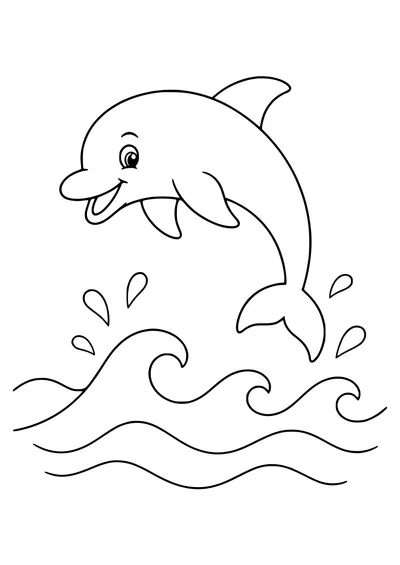 Pinguin am Wasser kostenlos zum Ausdrucken