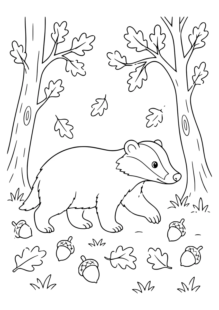 Koala im Wald kostenlos zum Ausdrucken