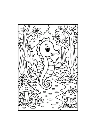 koala in winter coloring page