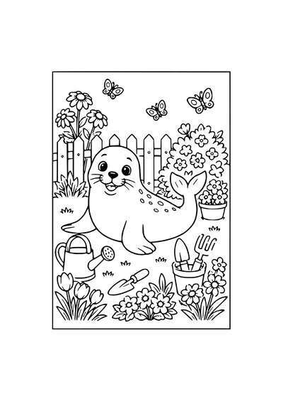 bee by the water coloring page