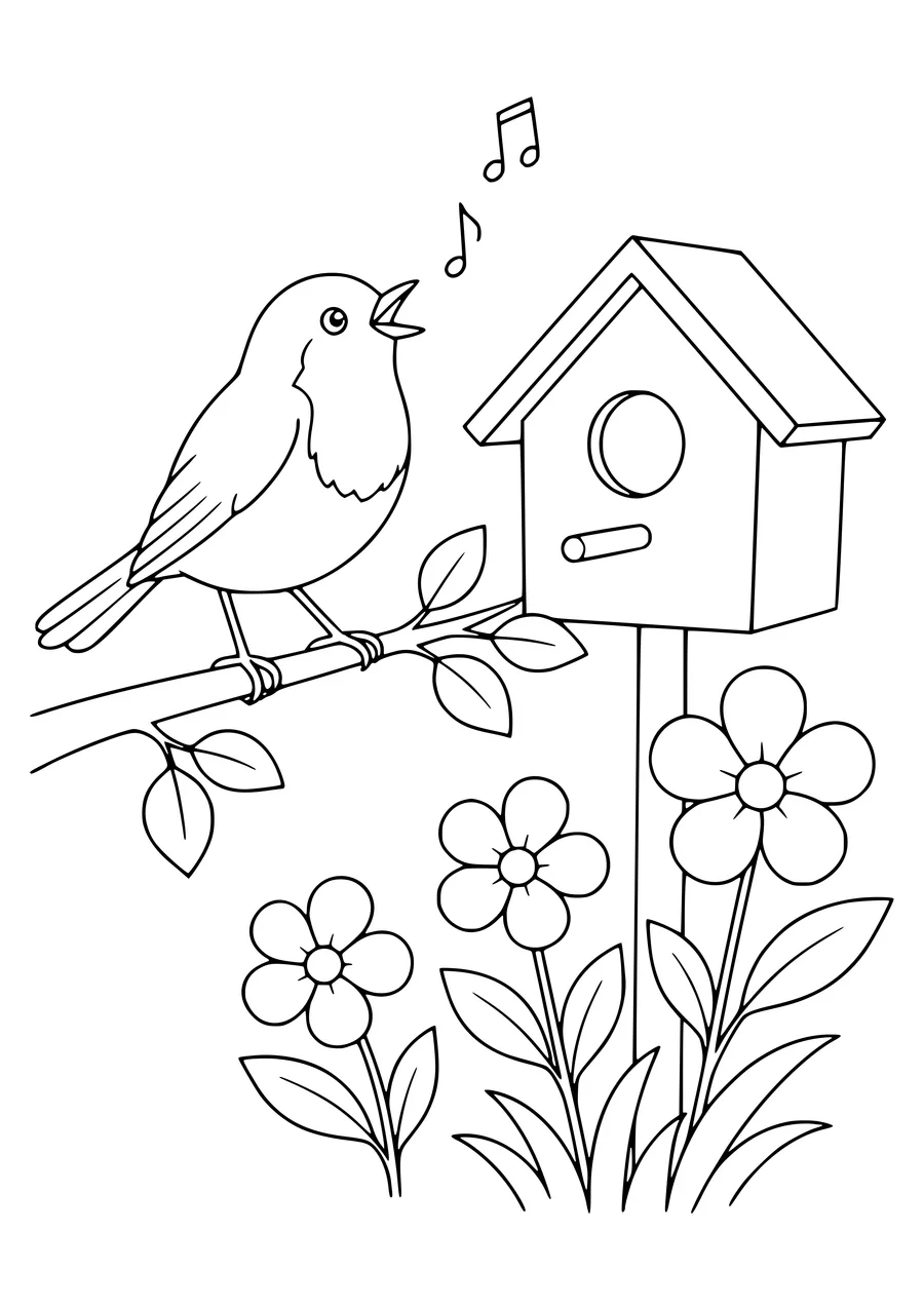 seahorse in the garden coloring page