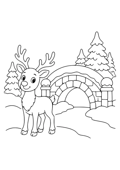 hippocampe en hiver gratuit à imprimer