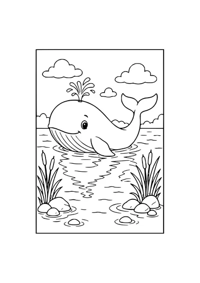 campsite in the garden coloring page