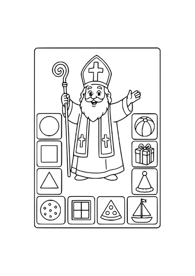preschool with animals coloring page