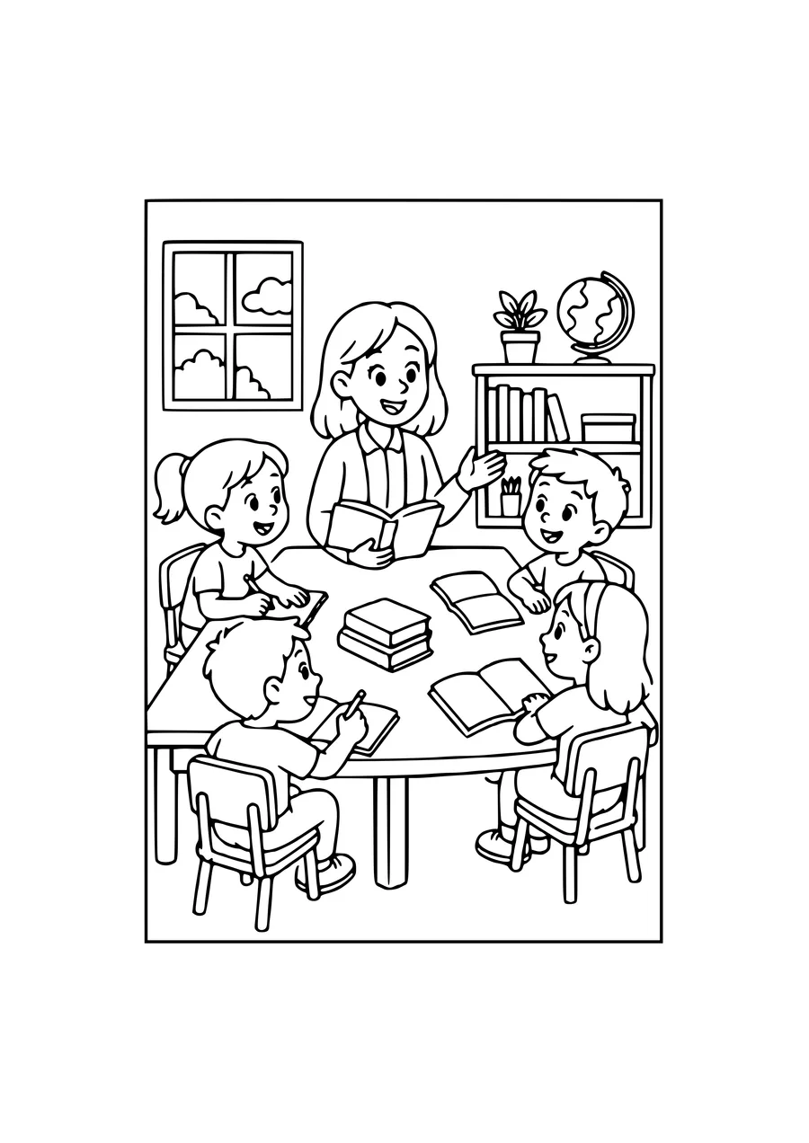 coloriage compter apprend les formes