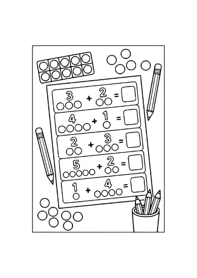colors in the classroom coloring page