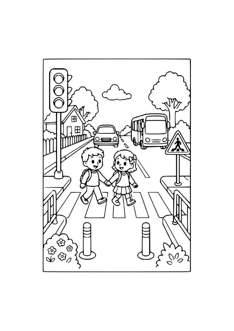 colors on the playground coloring page