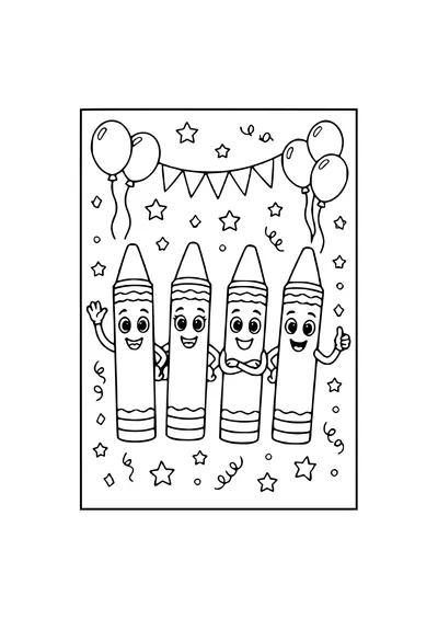 colors in nature coloring page
