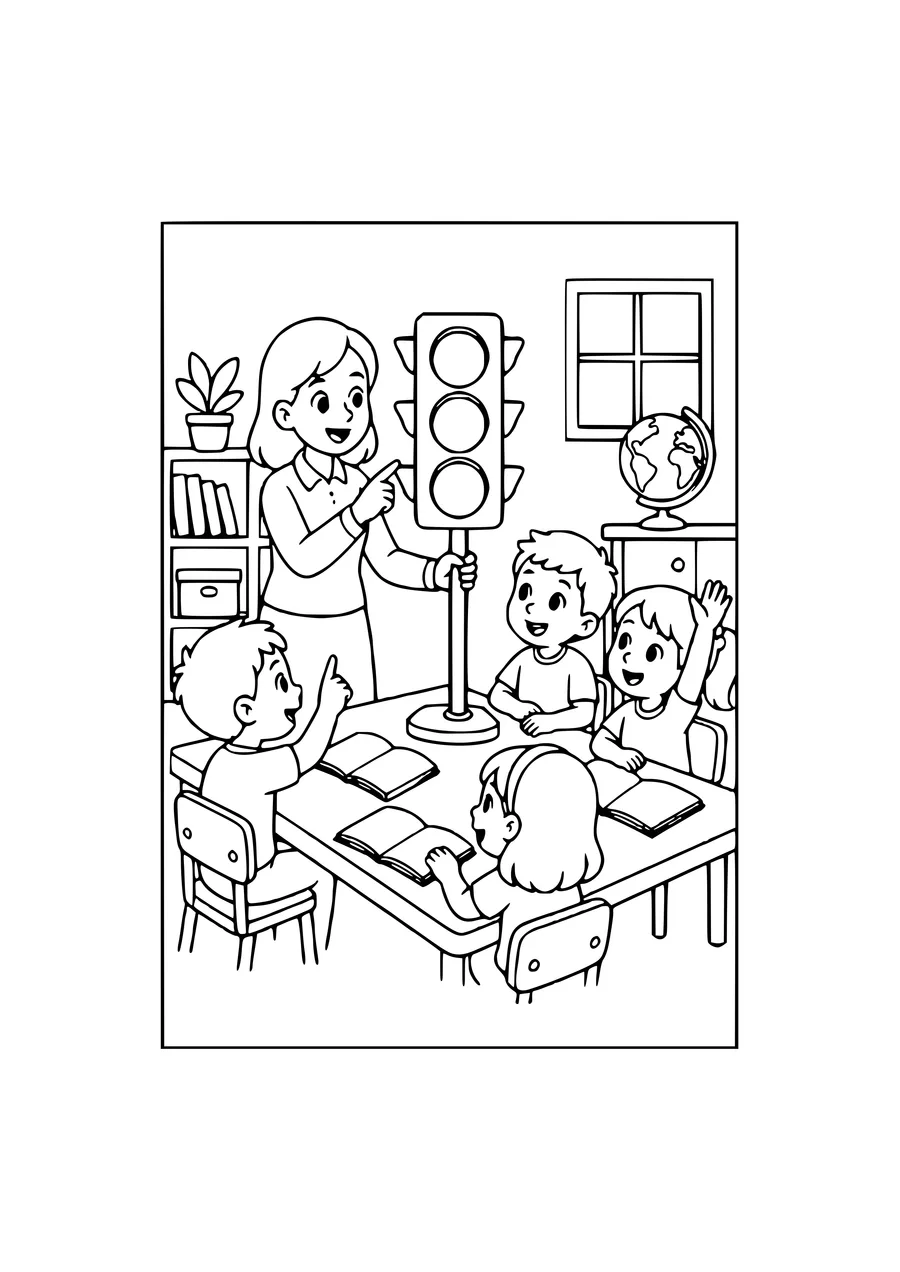 letters in nature coloring page