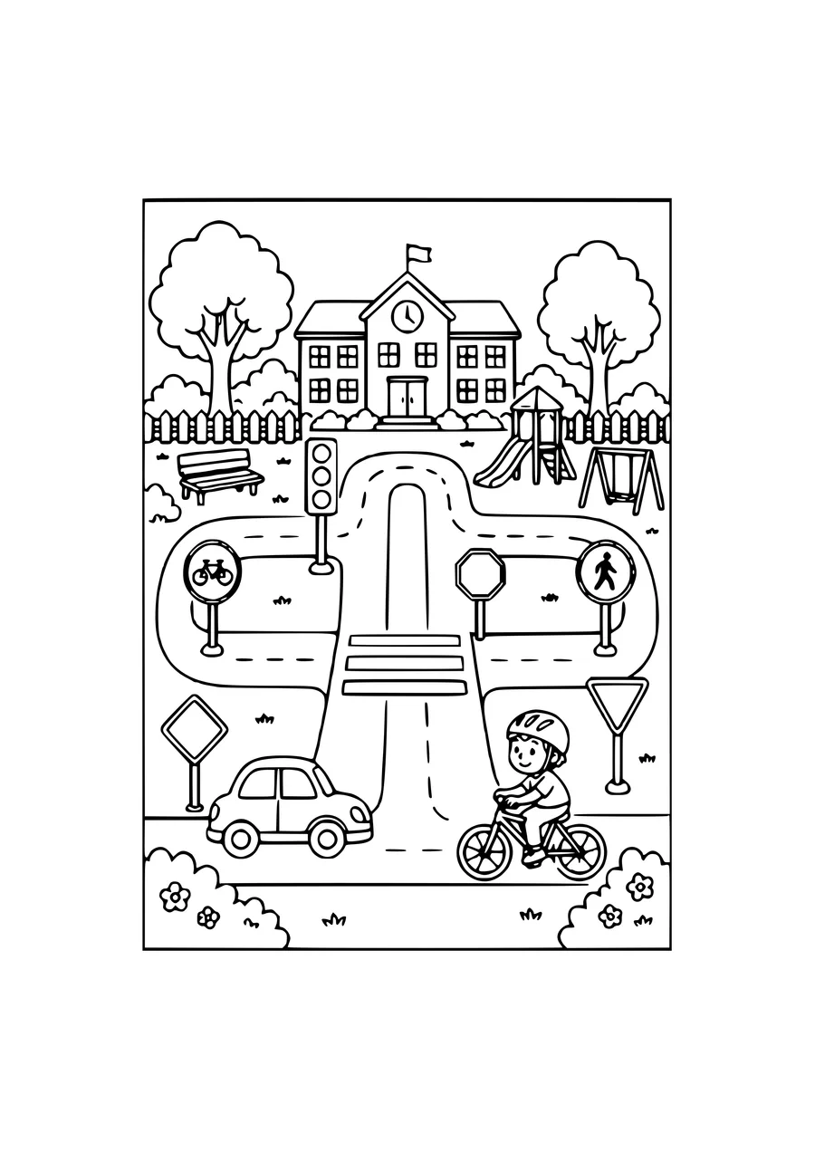 patterns in the classroom coloring page