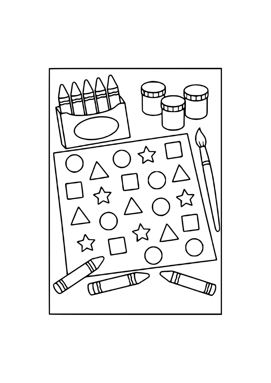 patterns on the way coloring page