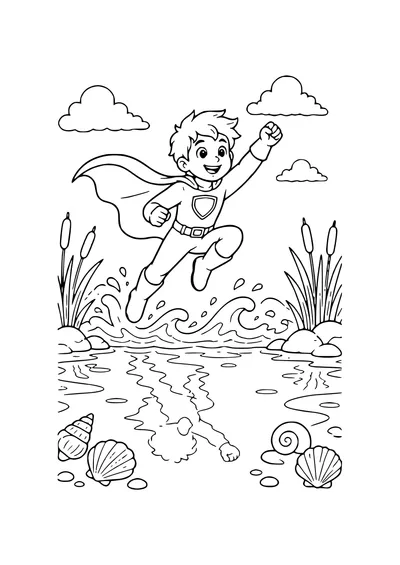 magical fantasy creature with friends coloring page