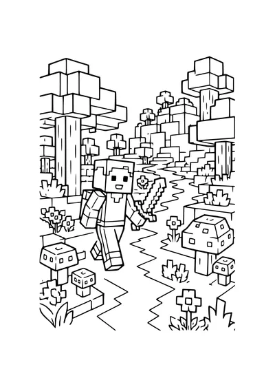 princess by a castle coloring page