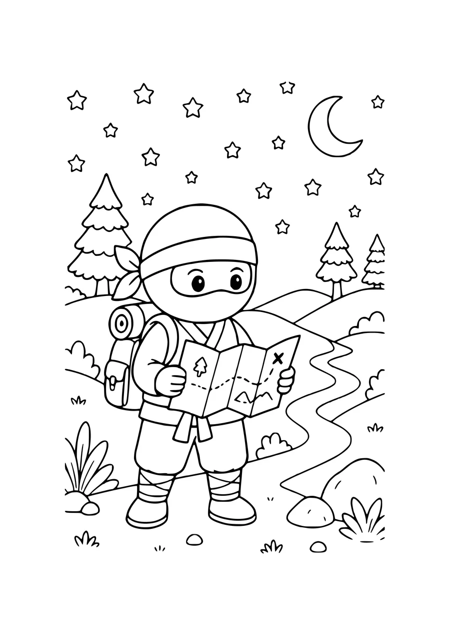 coloriage reine d'hiver près de l'eau