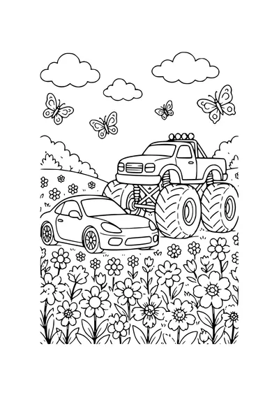 jumping hero by the water coloring page