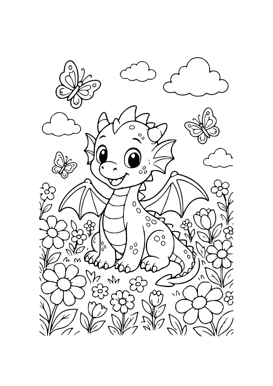 coloriage monstre câlin dans la forêt