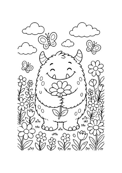 ausmalbild kawaii-katze mit freunden
