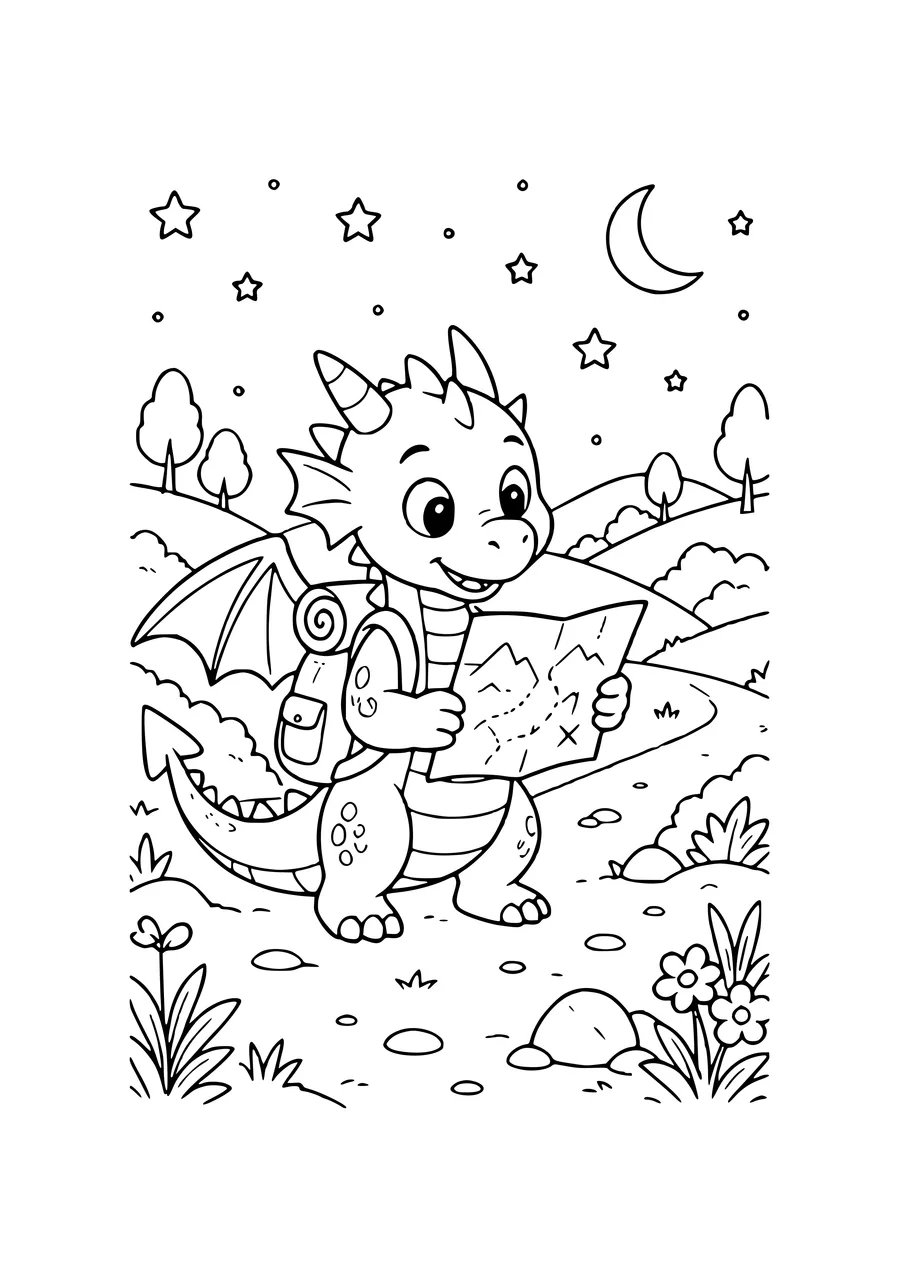 coloriage capybara dans la forêt