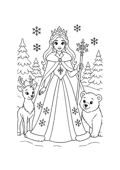 tractor in the forest coloring page