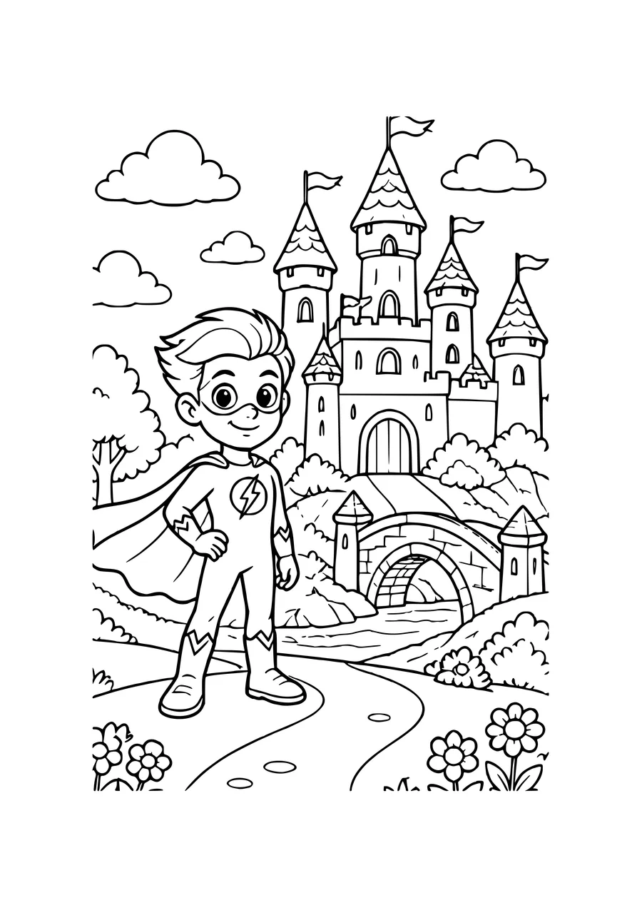 coloriage bébé dragon en aventure