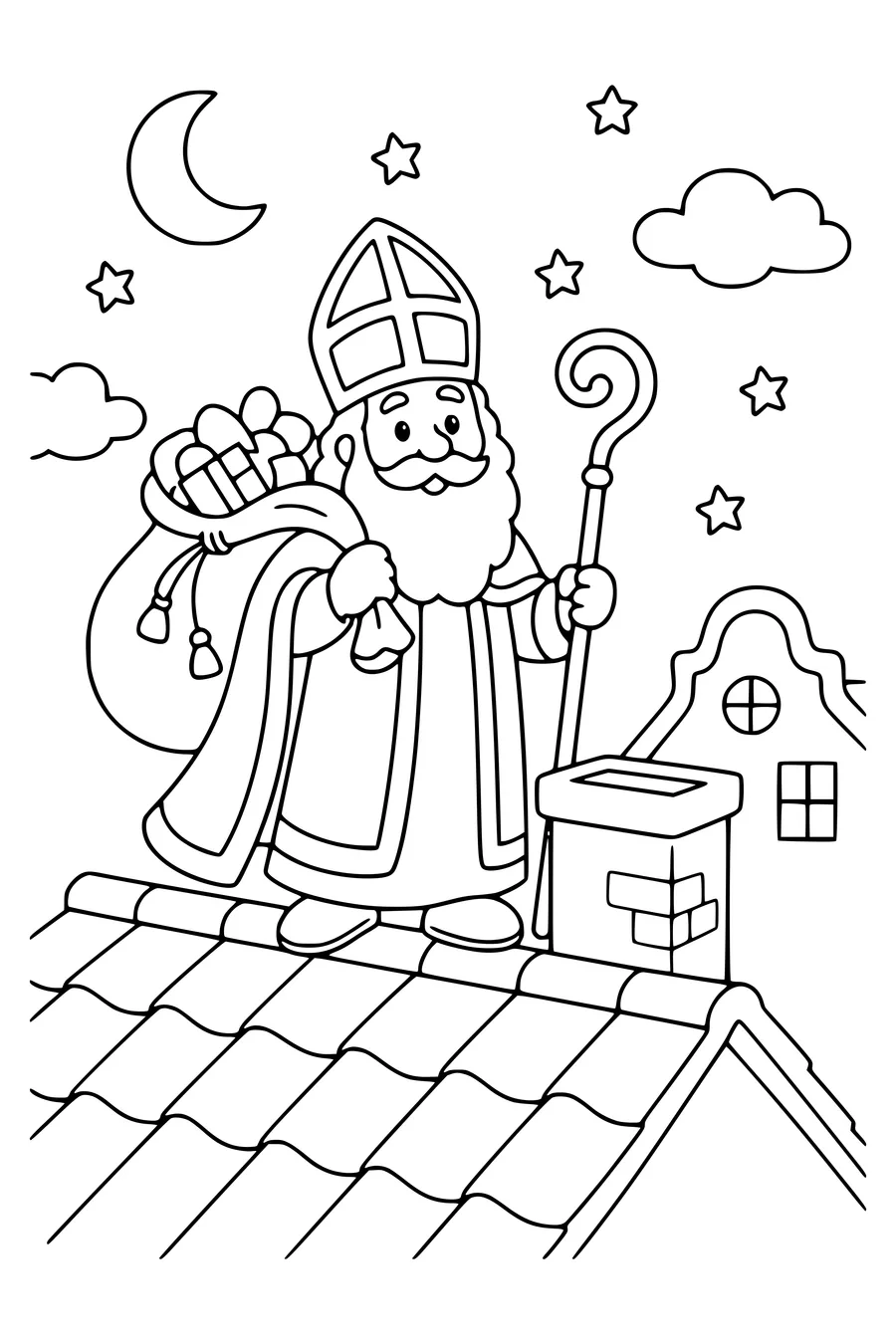 Kleurplaat sinterklaas 2